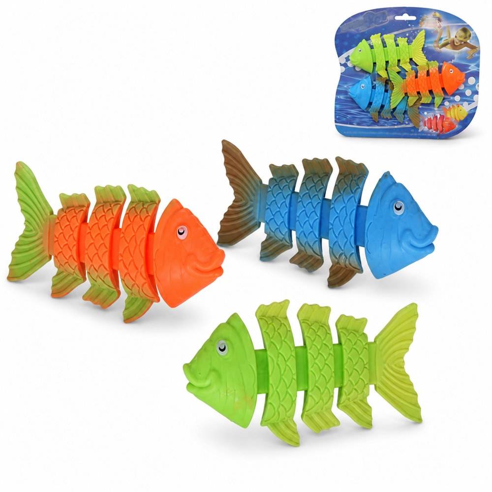 Peces de Juguete para Piscina | Set 3 Unidades | 3 Colores | Juego Acuático Niños