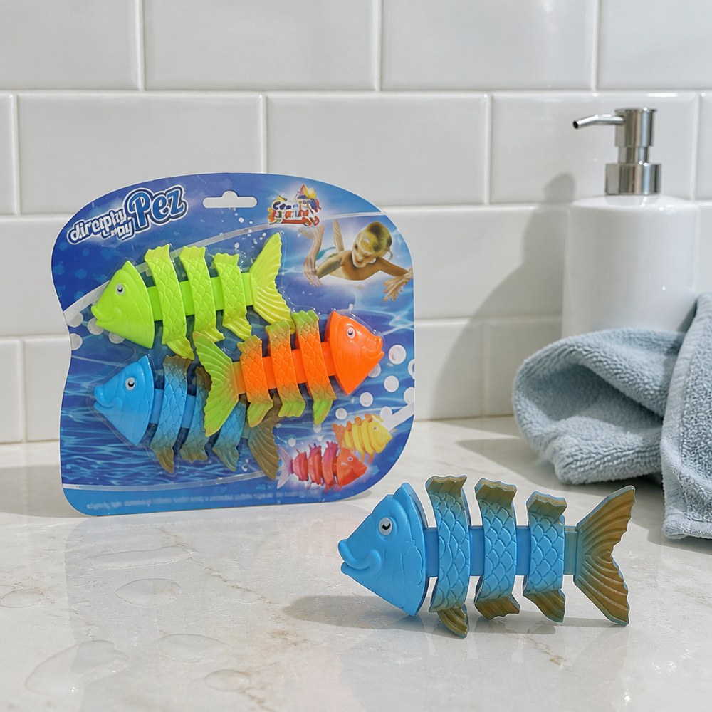 Peces de Juguete para Piscina | Set 3 Unidades | 3 Colores | Juego Acuático Niños