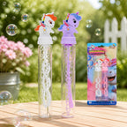 Varita de Burbujas Unicornio | Pack de 2 con Líquido 20 ml | Juguete Exterior +3 Años