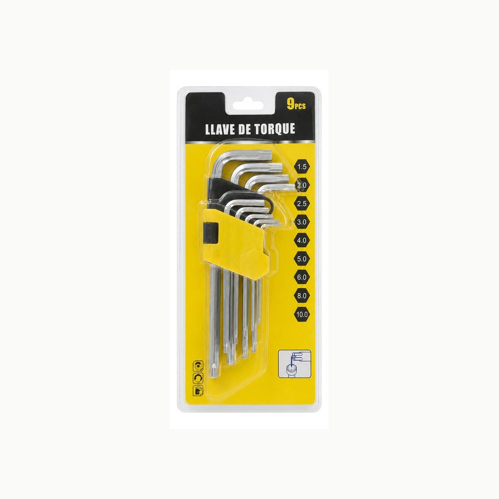 Juego de 9 Llaves Torque 1.5-10mm