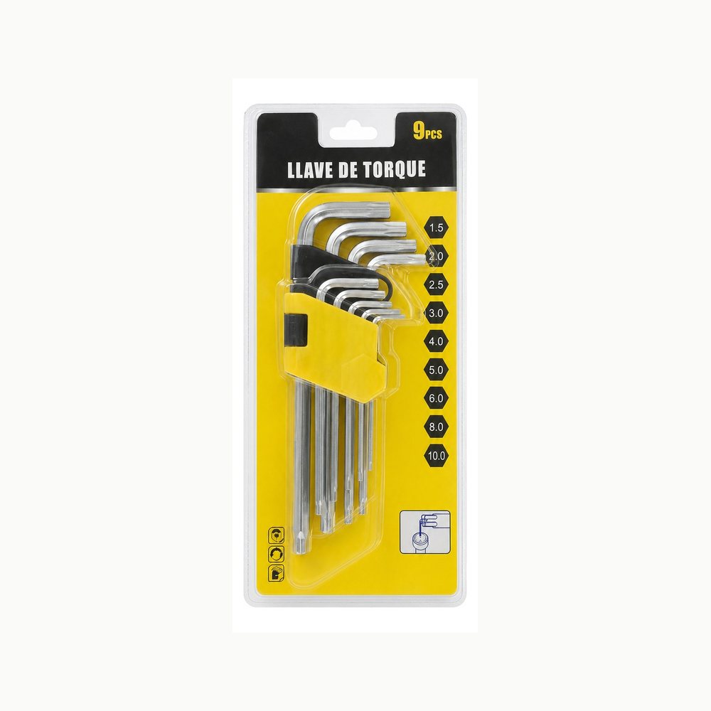 Juego de 9 Llaves Torque 1.5-10mm