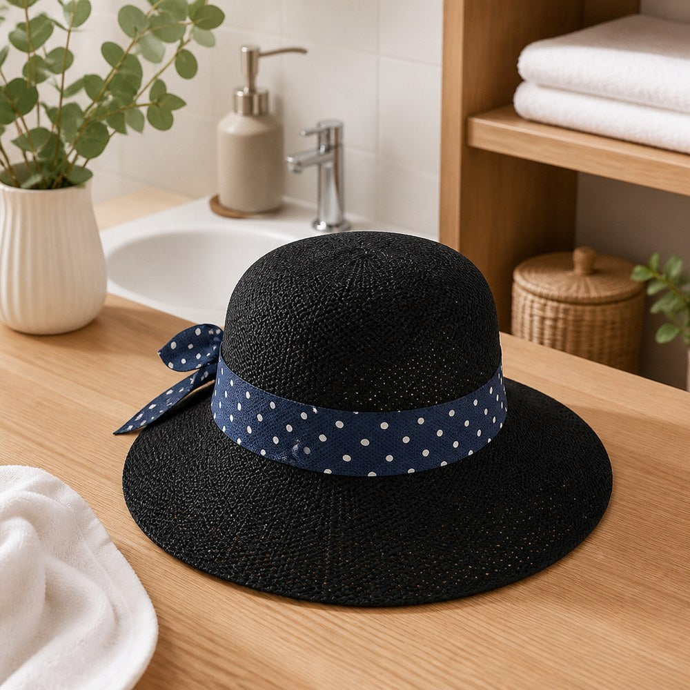 Straw Hat with Knot