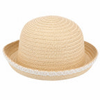 Sombrero de Paja con Encaje | Elegante y Biodegradable | Playa y Eventos al Aire Libre