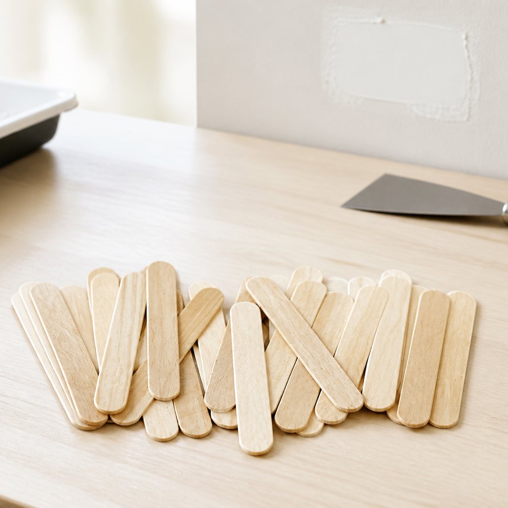 Palitos de Madera Natural para Helados 6.5cm | 100% Biodegradables | Manualidades y DIY