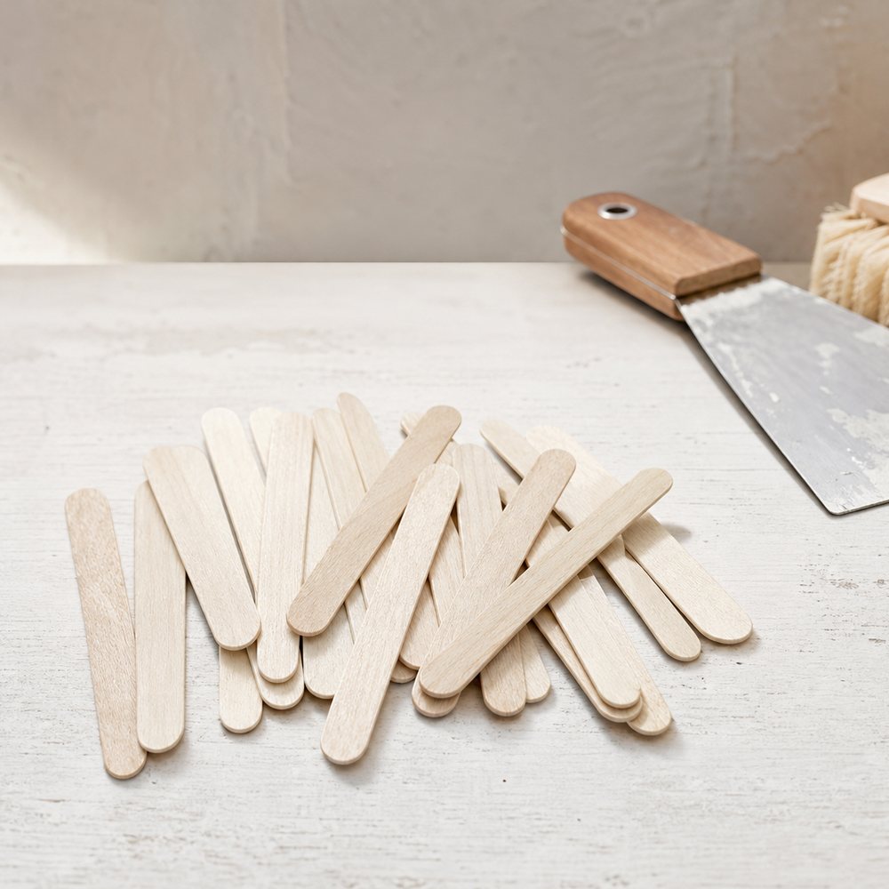 Palitos de Madera Natural para Helados 6.5cm | 100% Biodegradables | Manualidades y DIY