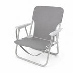 Folding Outdoor Chair - Blue and White / Grey | Beach, Camping and Patio