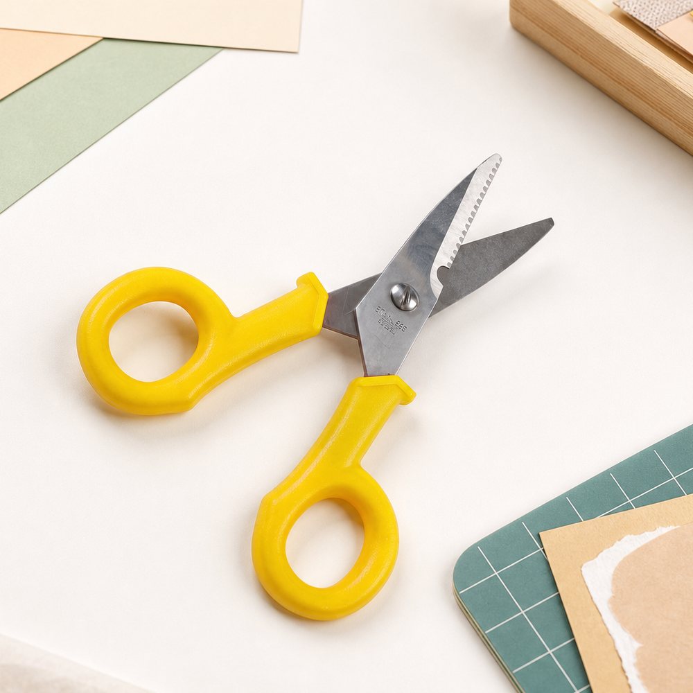 Electric Cable and Fiber Optic Scissors 14.5cm | Precision Cut | Electricians and Technicians