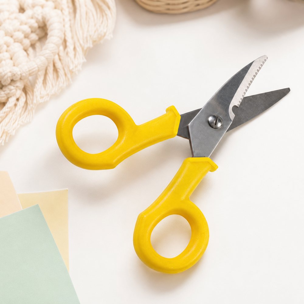 Electric Cable and Fiber Optic Scissors 14.5cm | Precision Cut | Electricians and Technicians