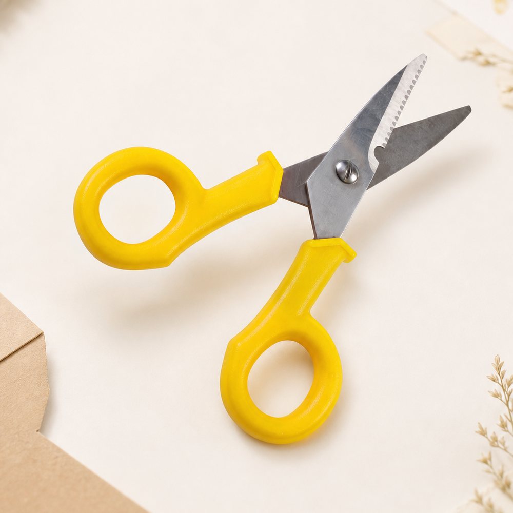 Electric Cable and Fiber Optic Scissors 14.5cm | Precision Cut | Electricians and Technicians