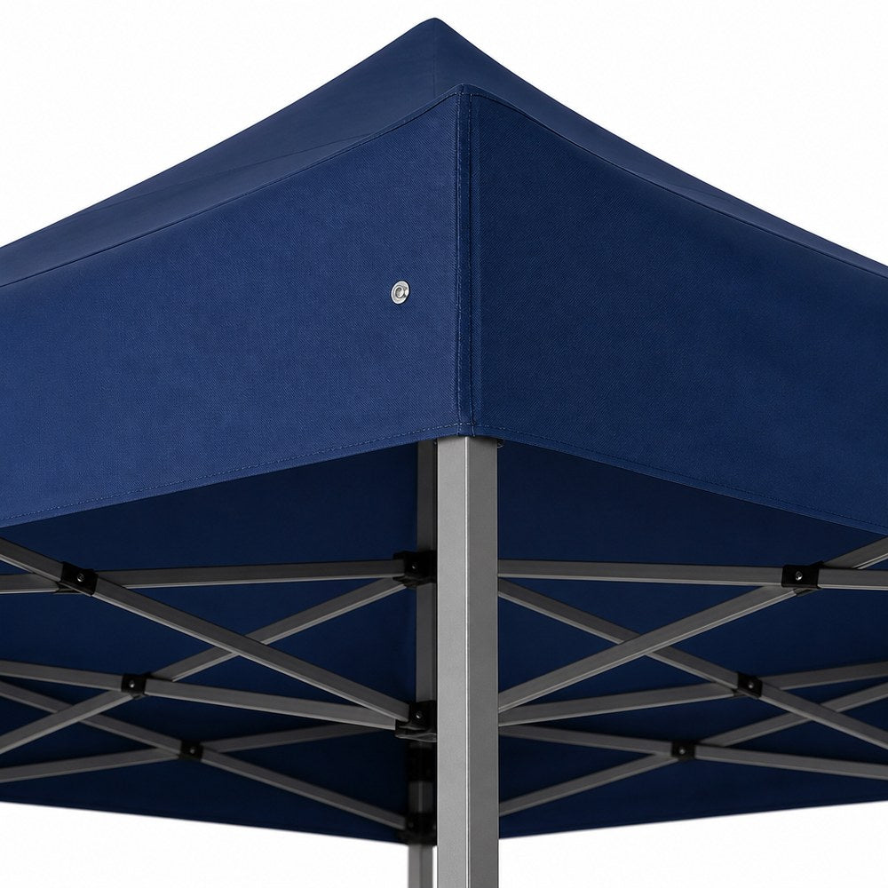 Cenador Plegable Azul — Sombra instantánea para el jardín, el mercado o la acampada en minutos