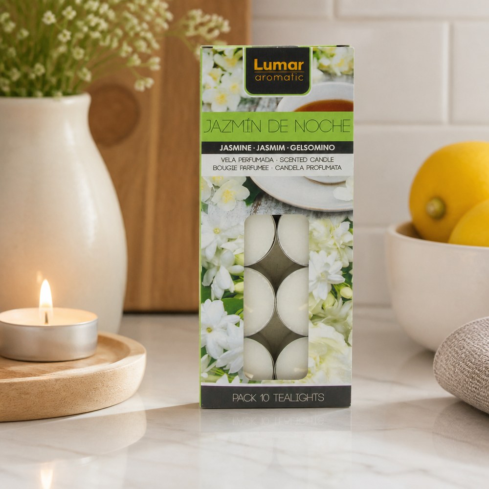 Velas Pequeñas Perfumadas de Jazmín x10 | Aromaterapia | Salón y Dormitorio