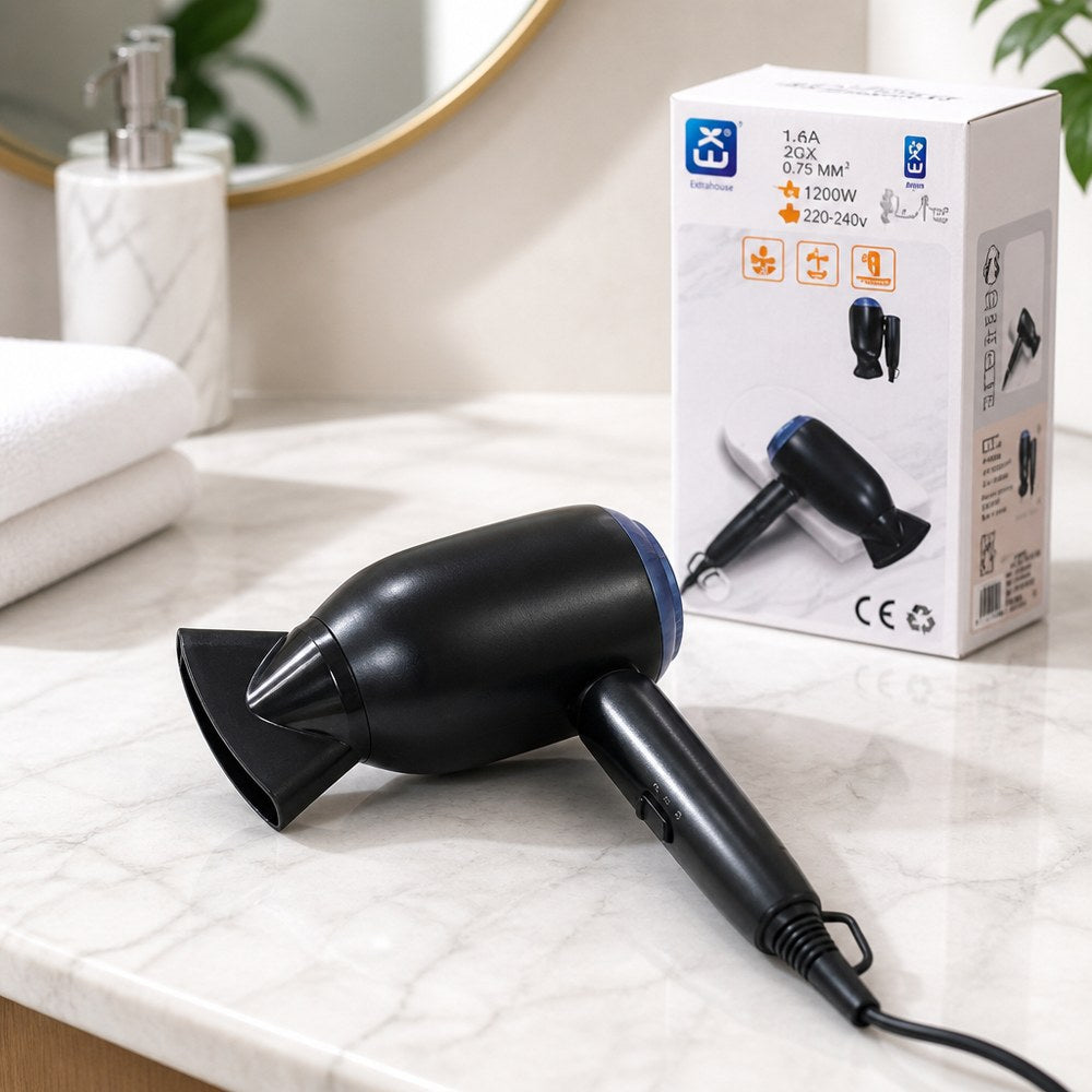 Secador de Pelo AT-213 1200W | Plegable | 2 Velocidades y 2 Temperaturas – Viaje y Hogar