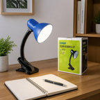Lámpara de Escritorio con Clip | Cuello Flexible | Azul – Estudio y Trabajo