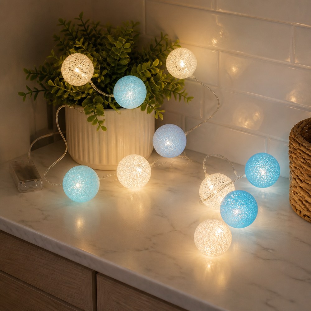 10-Bulb LED String Lights