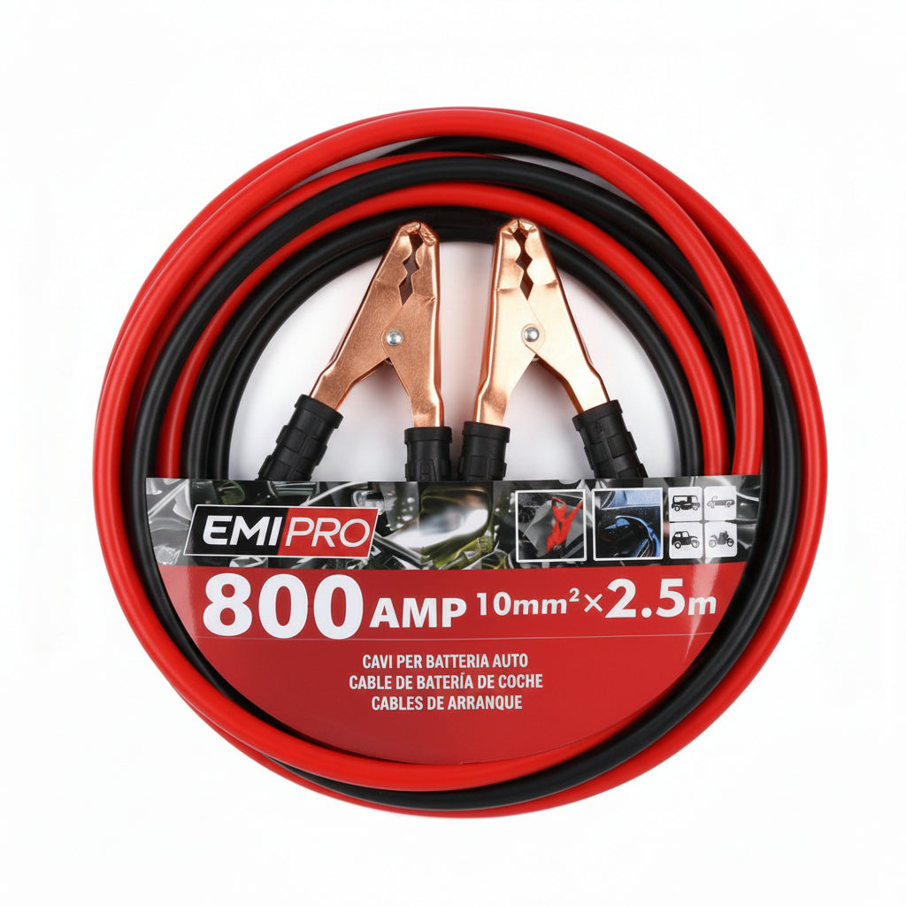 Cables de Arranque 800A — Para cuando la batería te deja tirado y necesitas arrancar en minutos
