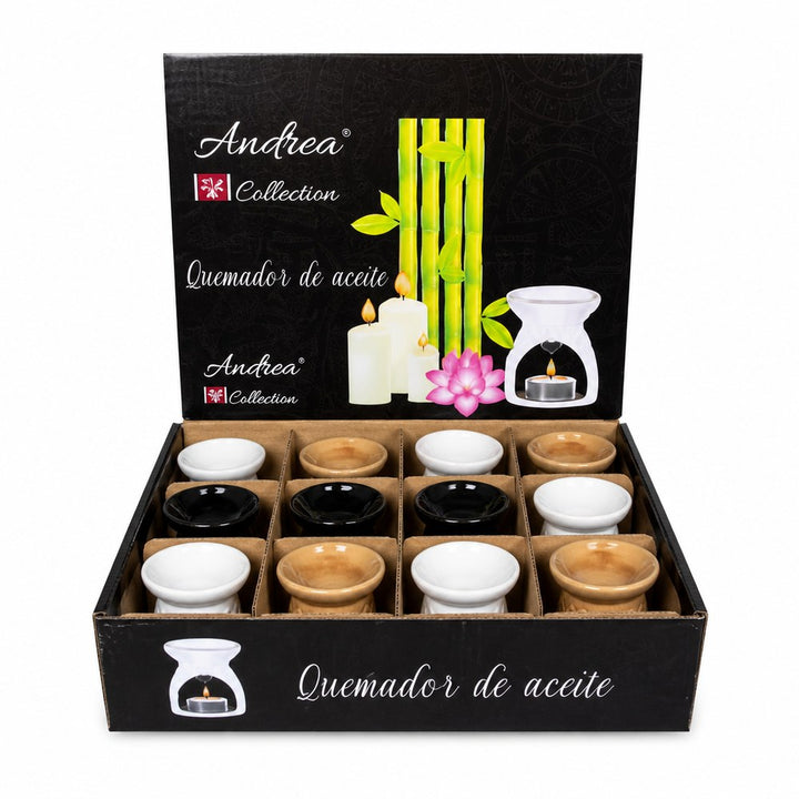 Quemador de Aceite Ceramico - imagenes de producto y uso