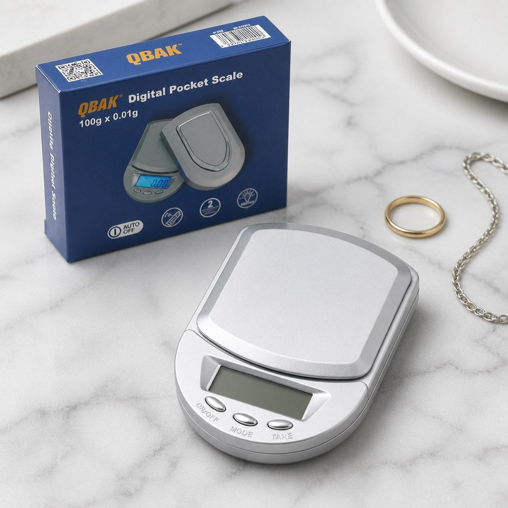Báscula Digital de Bolsillo | Alta Precisión | Cocina, Joyería y Bricolaje