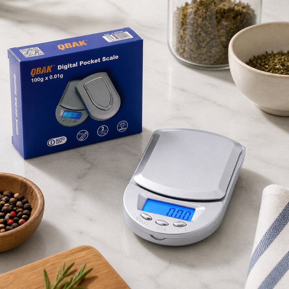 Báscula Digital de Bolsillo | Alta Precisión | Cocina, Joyería y Bricolaje