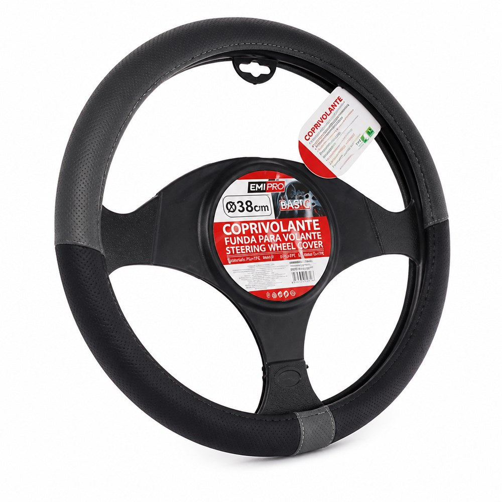 Funda para Volante 38 cm | Agarre Cómodo, Diseño Bicolor | Protección Interior Coche