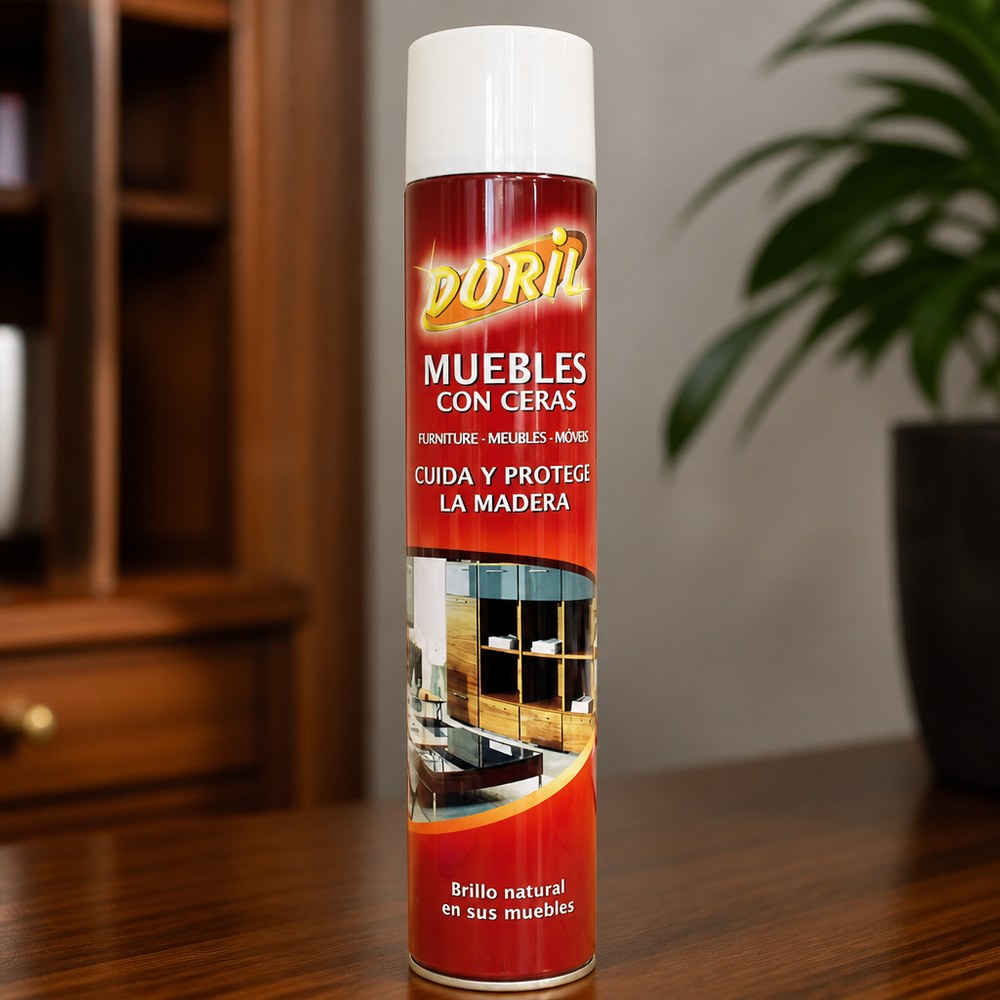 Abrillantador para Muebles Doril | Brillo Natural | Protege la Madera | Uso Doméstico