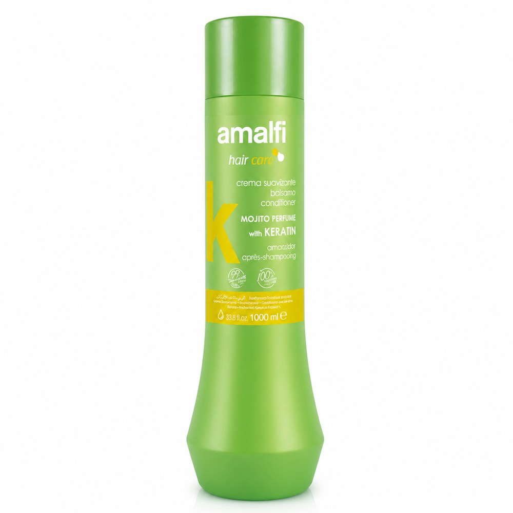 Acondicionador Capilar Amalfi con Keratina | Aroma Mojito | 1000 ml | Todo Tipo de Cabello