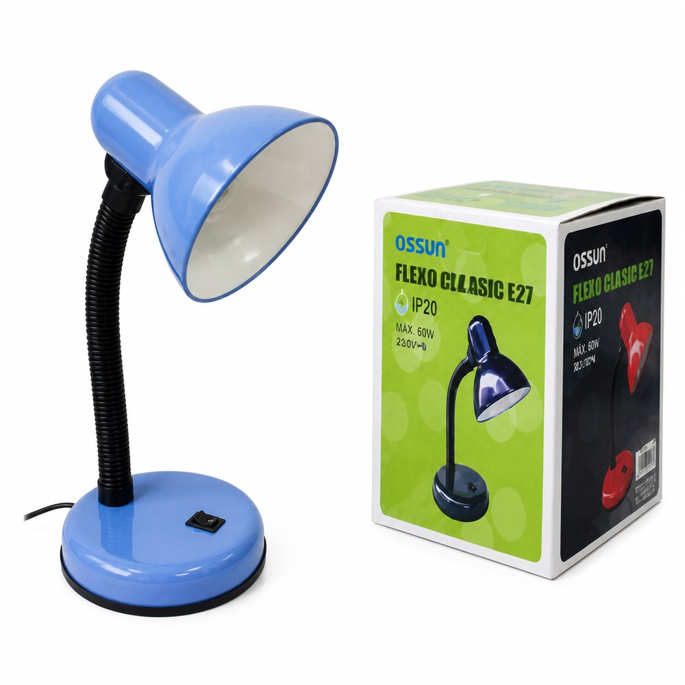 Lámpara de Escritorio Flexo Ossun | 60W 230V | Ajustable | Estudio y Trabajo
