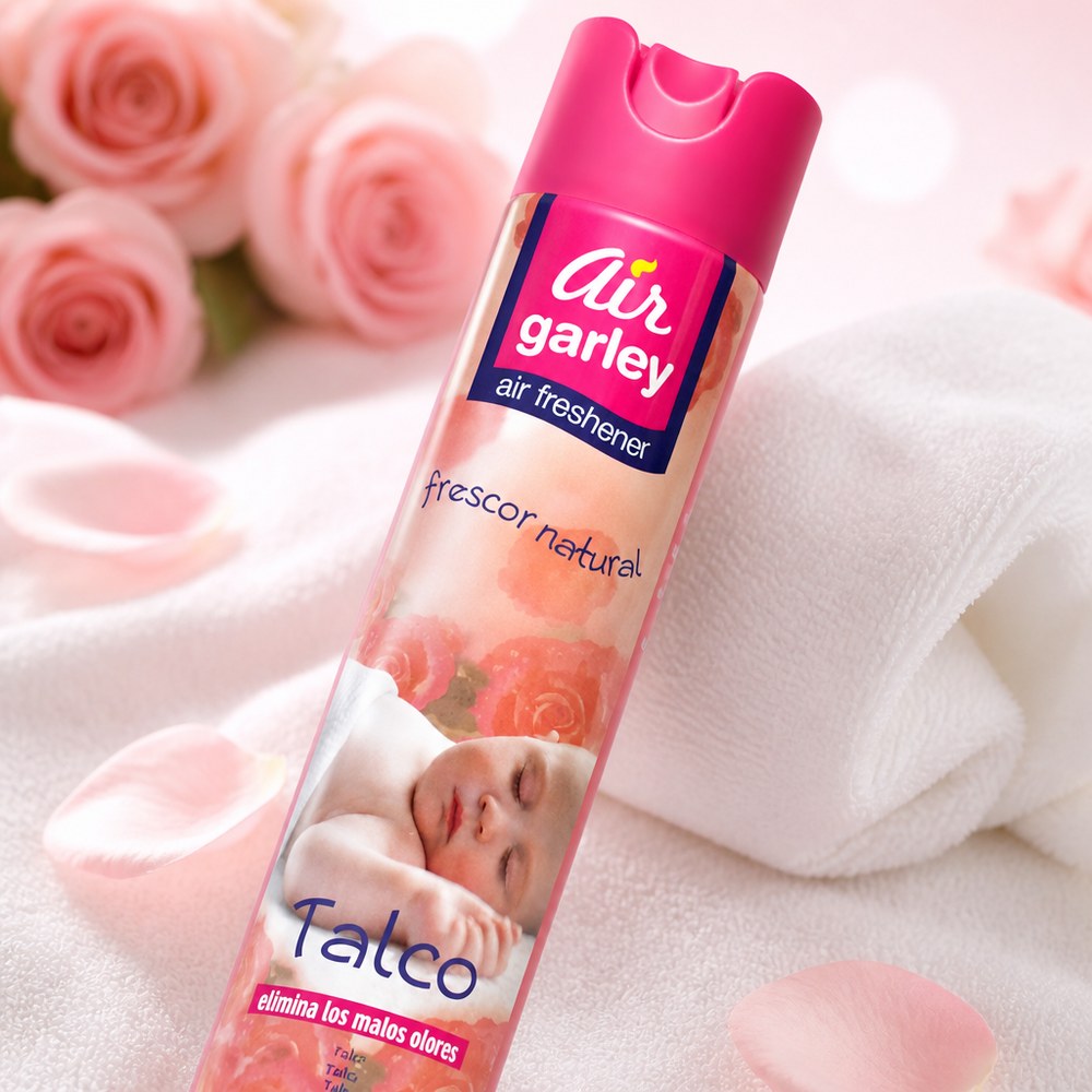 Ambientador Spray Air Garley | Aroma Talco | Eliminador de Olores | Hogar y Oficina