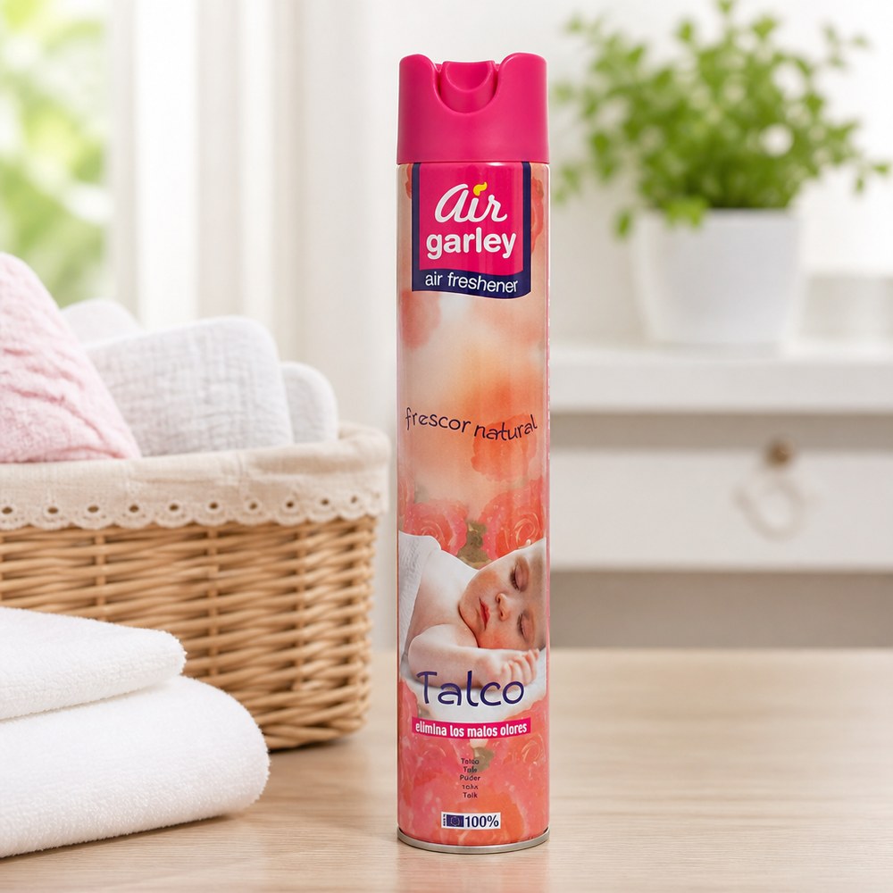 Ambientador Spray Air Garley | Aroma Talco | Eliminador de Olores | Hogar y Oficina