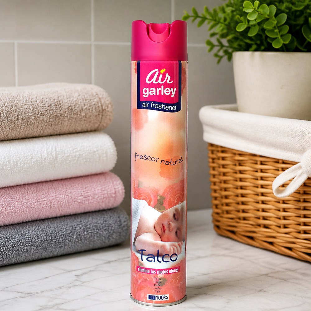 Ambientador Spray Air Garley | Aroma Talco | Eliminador de Olores | Hogar y Oficina
