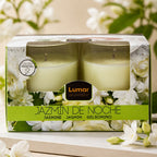Velas Aromáticas en Tarro de Vidrio Jazmín | Pack 2 uds | Cera Vegetal | Hogar y Relax
