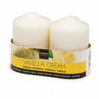 Velas Aromáticas de Pilar Vainilla | Pack 2 uds | Combustión Lenta | Hogar y Decoración