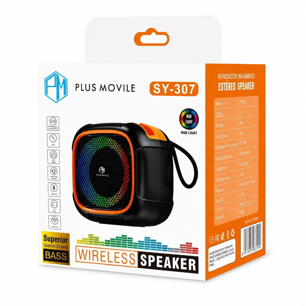 Altavoz Bluetooth Inalambrico - imagenes de producto y uso