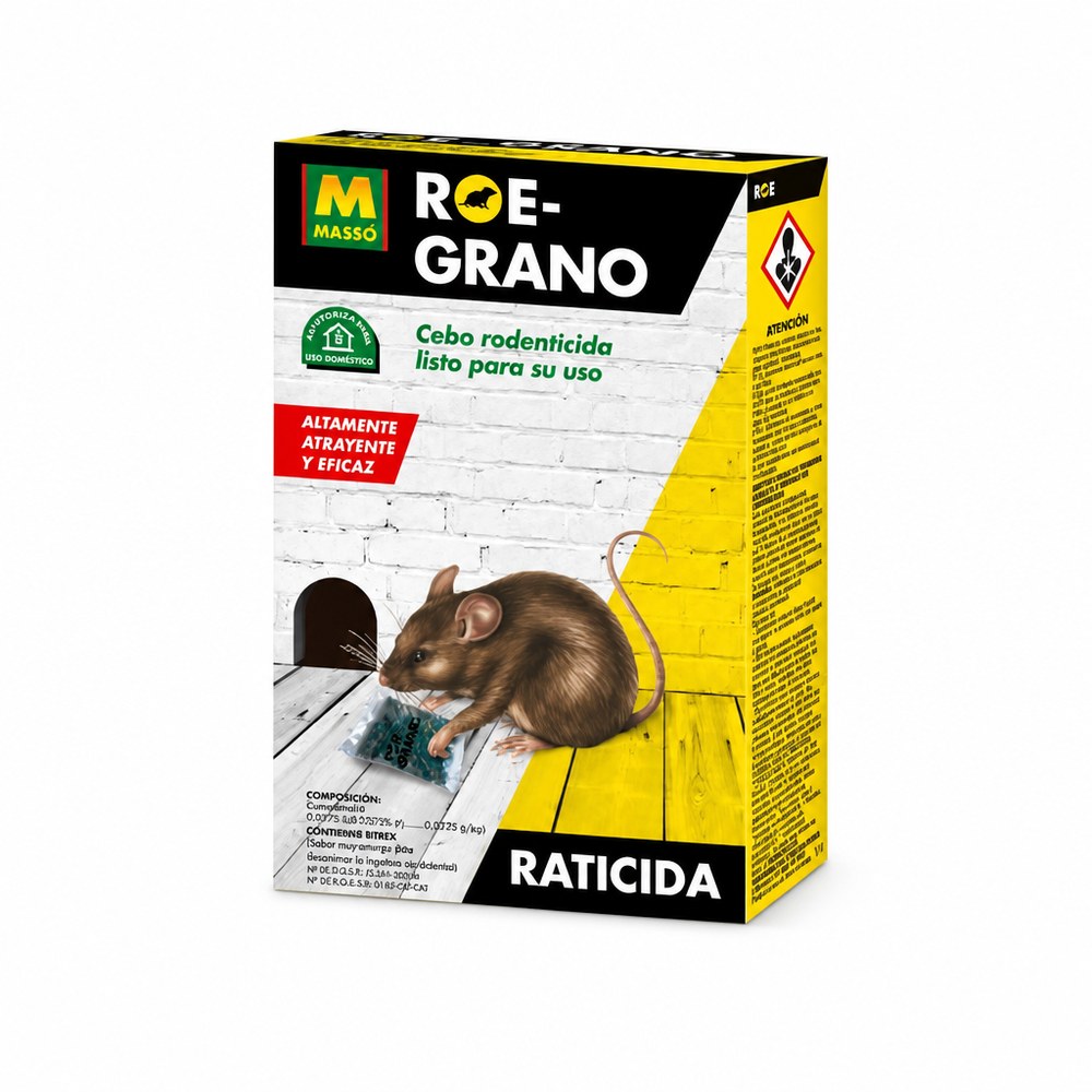 Cebo Rodenticida - imagenes de producto y uso