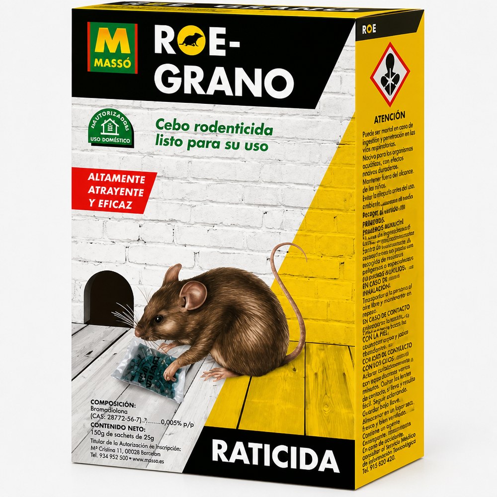 Massó Roe Rodenticide Bait - Grain