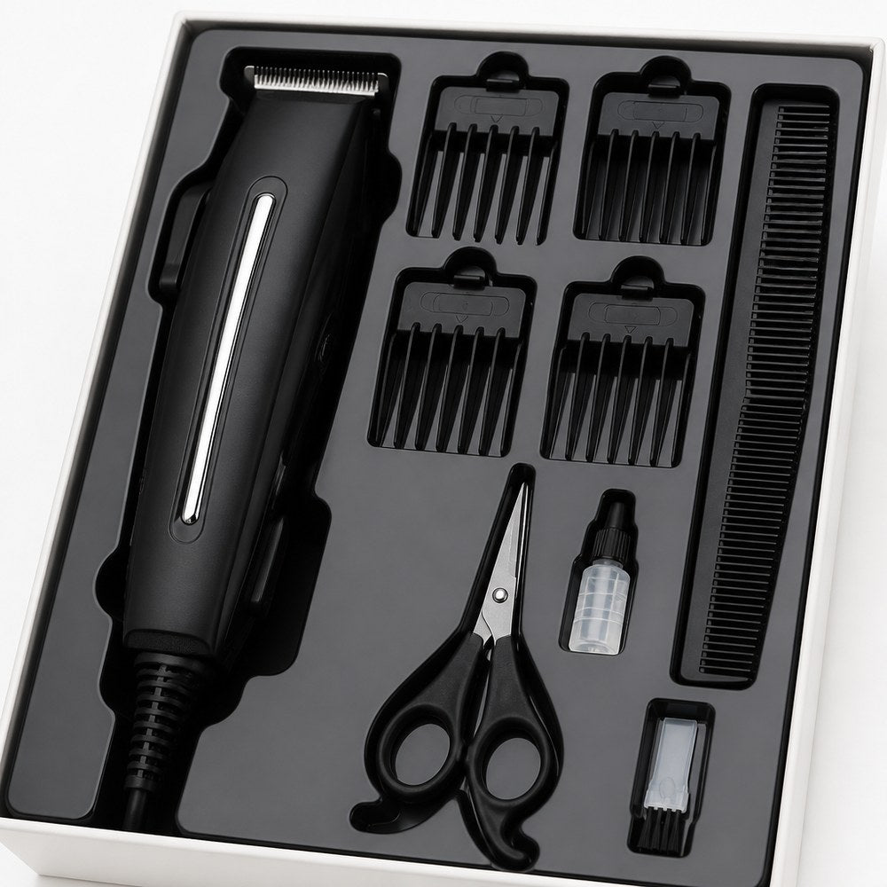 Cortapelos Maxell Power MP-HC400BL | 15 W, 8 Accesorios | 4 Peines, Tijeras y Lubricante