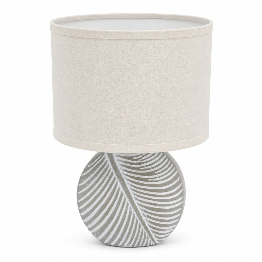 Lámpara de Mesa Elysee Home | Base Diseño Hoja | Casquillo E14 40W | 90 cm | Salón y Dormitorio