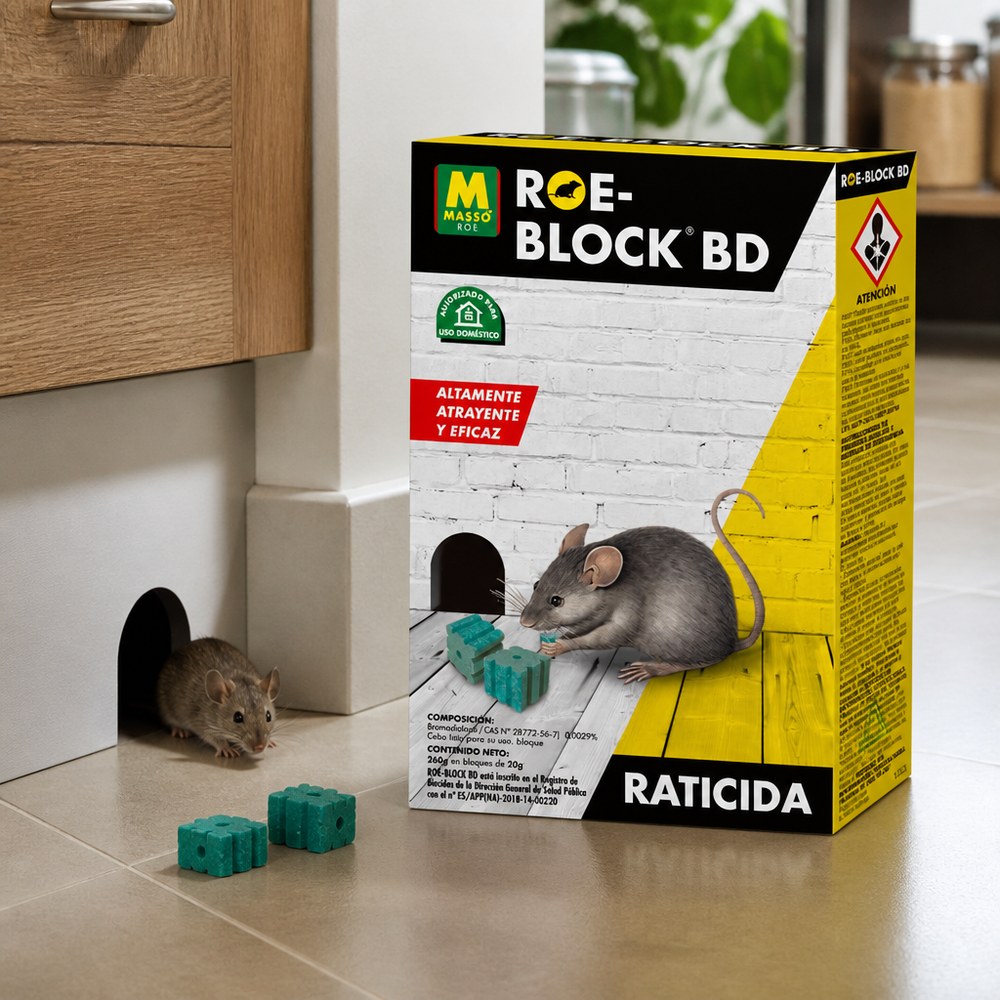 ROE-BLOCK BD Rodenticide | 260 g in 20 g Blocks | Highly Attractive | Home and Commercial Use