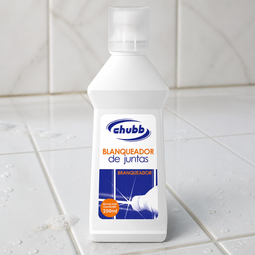 Limpiador de Juntas Chubb | 250 ml | Blanquea y Elimina Manchas | Baño y Cocina