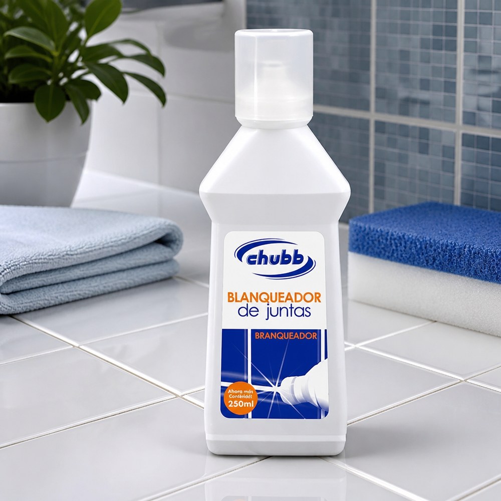 Limpiador de Juntas Chubb | 250 ml | Blanquea y Elimina Manchas | Baño y Cocina