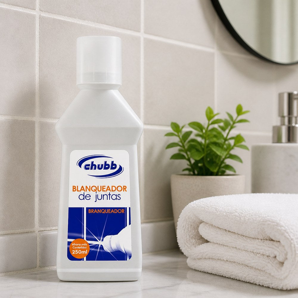 Limpiador de Juntas Chubb | 250 ml | Blanquea y Elimina Manchas | Baño y Cocina