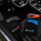 Alfombrillas para Coche TYPER | Pack 2 Piezas | 69x45 cm y 43x30 cm | Diseño Deportivo