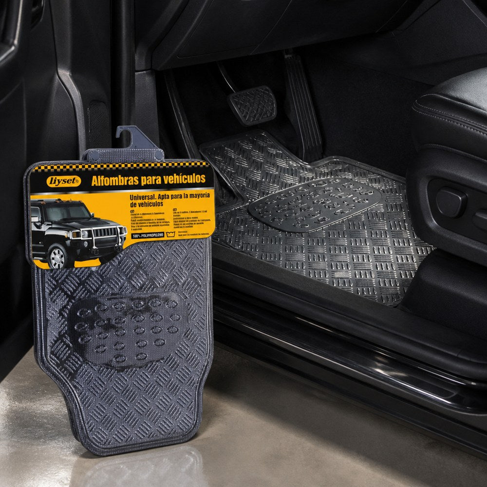 Alfombrillas para Coche Universal | 100% Polipropileno | Recortables | Fácil Limpieza