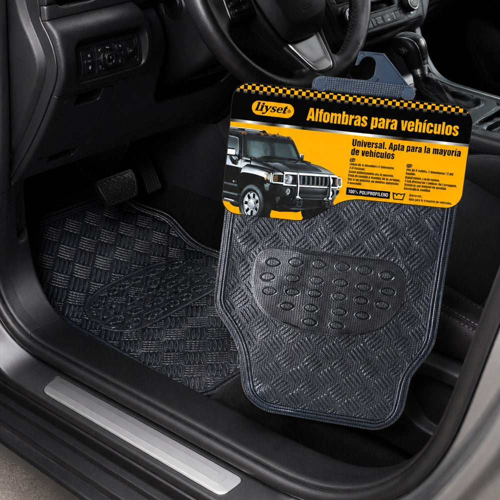 Alfombrillas para Coche Universal | 100% Polipropileno | Recortables | Fácil Limpieza