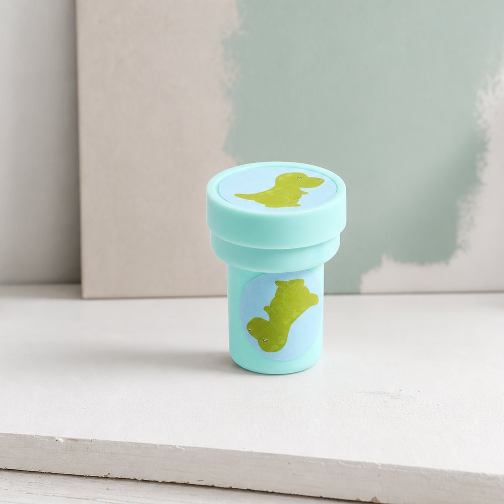 Sello Infantil con Diseño Adorable de Dinosaurio