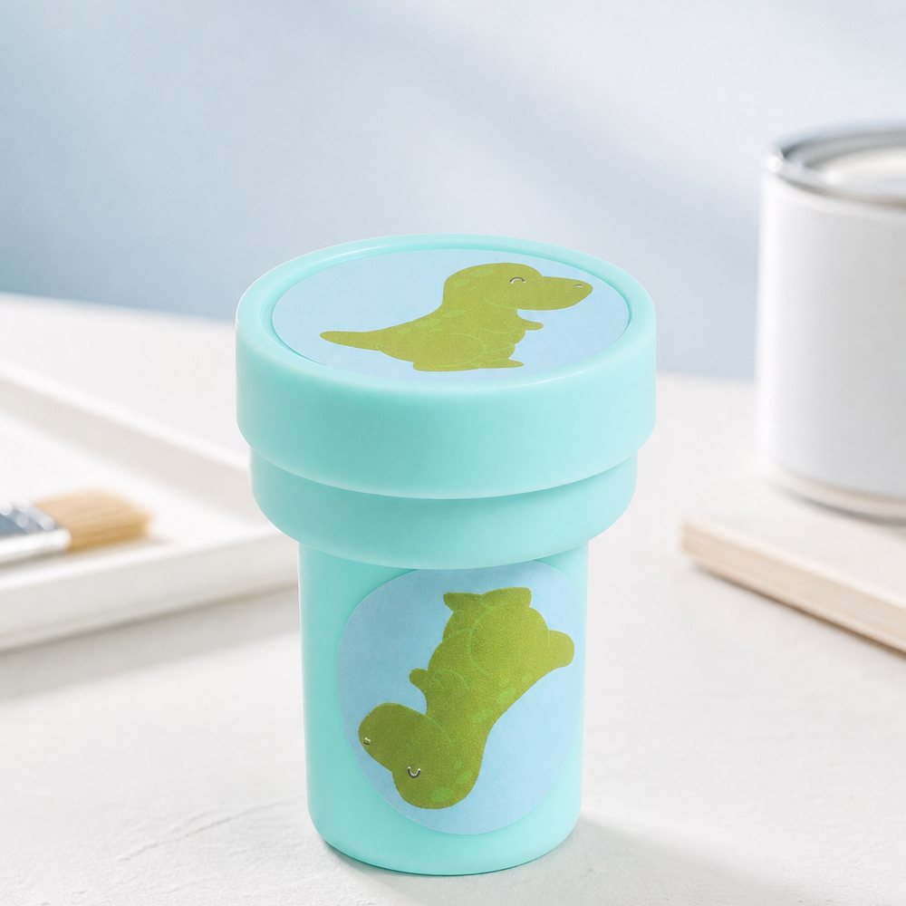 Sello Infantil con Diseño Adorable de Dinosaurio
