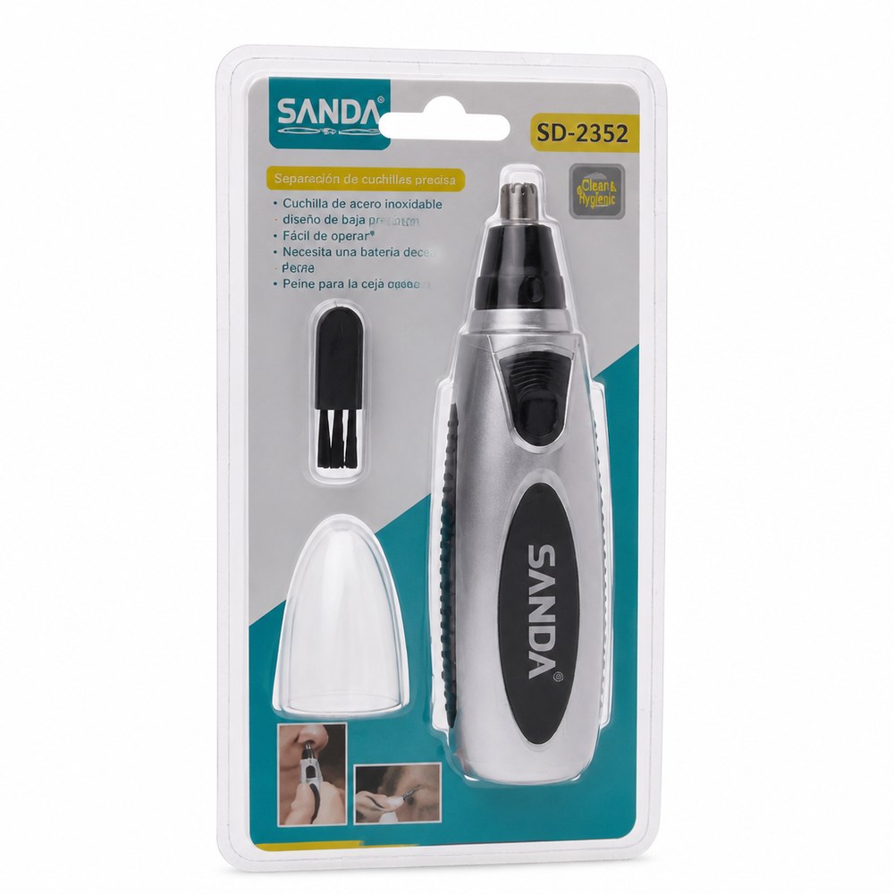 Recortador de Pelo Nasal y Orejas SANDA SD-2352 | Cuchilla Giratoria | Ergonómico | Hombre