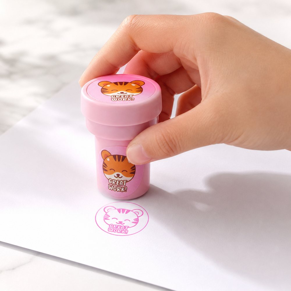 Sello Infantil con Diseño de Tigre