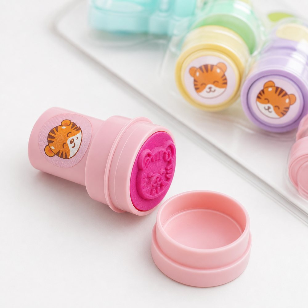 Sello Infantil con Diseño de Tigre