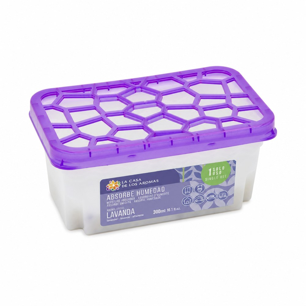 Absorbedor de Humedad Lavanda | 300 ml | Antihumedad y Perfumador | Hogar y Coche