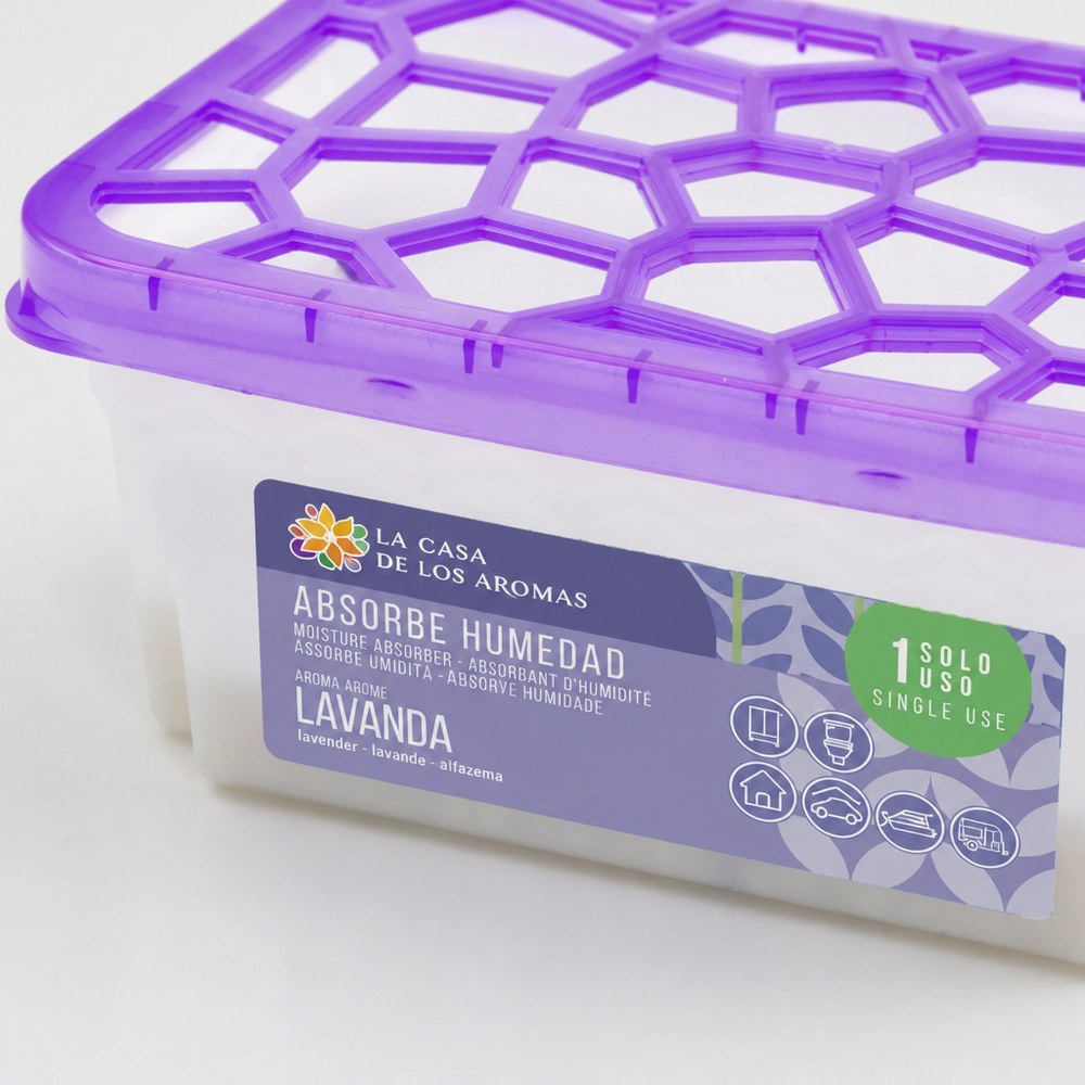 Absorbedor de Humedad Lavanda | 300 ml | Antihumedad y Perfumador | Hogar y Coche